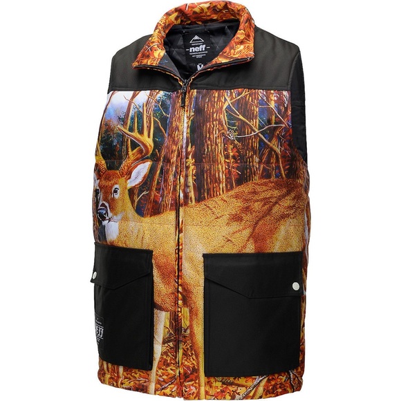 Neff Deer Bright Chalet Quilted Vest - Picture 3 of 8